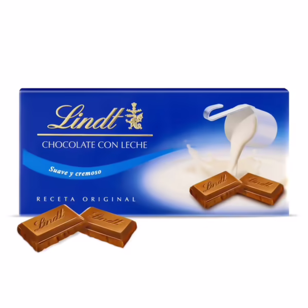 Tableta de Chocolate con Leche (Lindt) paquete de 125g