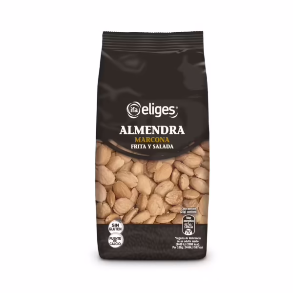 Almendra Marcona sin Piel, Frita y Salada (Ifa Eliges) paquete de 200g
