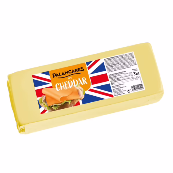 Queso Tipo Cheddar (Palancares) barra de 3Kg