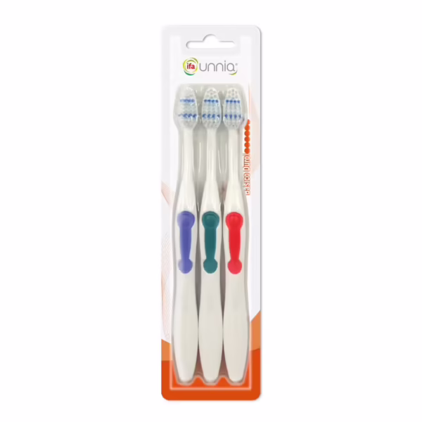 Cepillo Dental Basico Duro (Ifa Unnia) paquete de 3u
