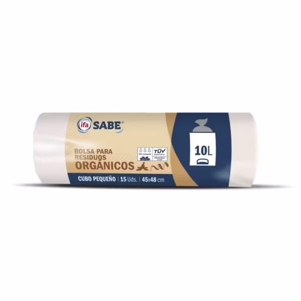 Bolsa Basura 10L Residuos Organicos (Ifa Sabe) paquete de 15u
