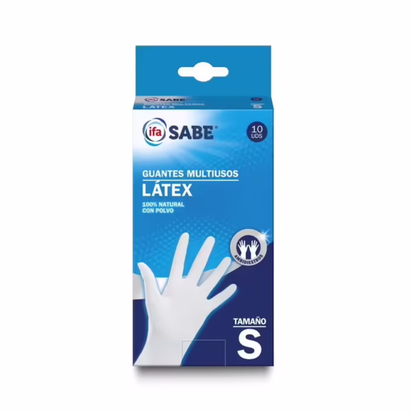 Guantes Multiusos Latex Talla Pequeña (Ifa Sabe) 10u