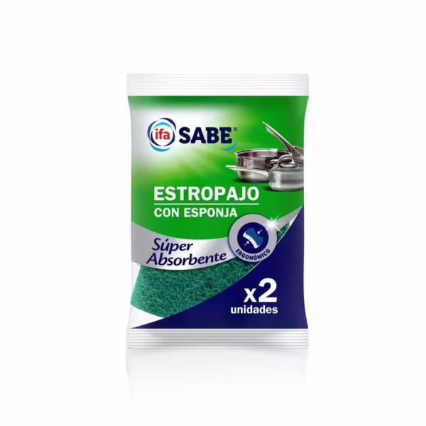 Estropajo Con Esponja (Ifa Sabe) 2u