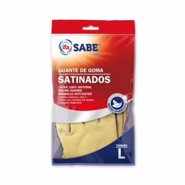 Guantes de Goma Satinados (Ifa Sabe) talla grande