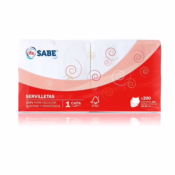 Servilletas Blancas 30x30 (Ifa Sabe) paquete de 200u