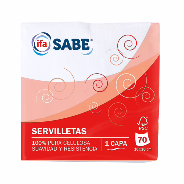 Servilletas Blancas 30x30 (Ifa Sabe) 70u