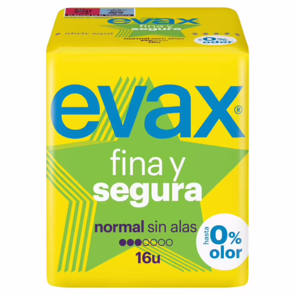 Compresas Fina y Segura Normal (EVAX) paquete de 16u