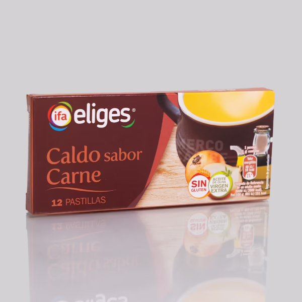 Caldo De Carne 12 Pastillas Ifa Eliges 120 G.