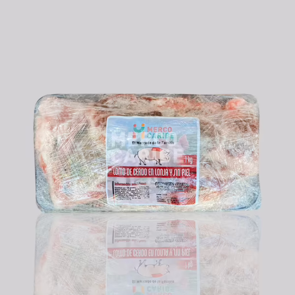Lomo de cerdo fresco en lonjas y sin piel (1 kg)