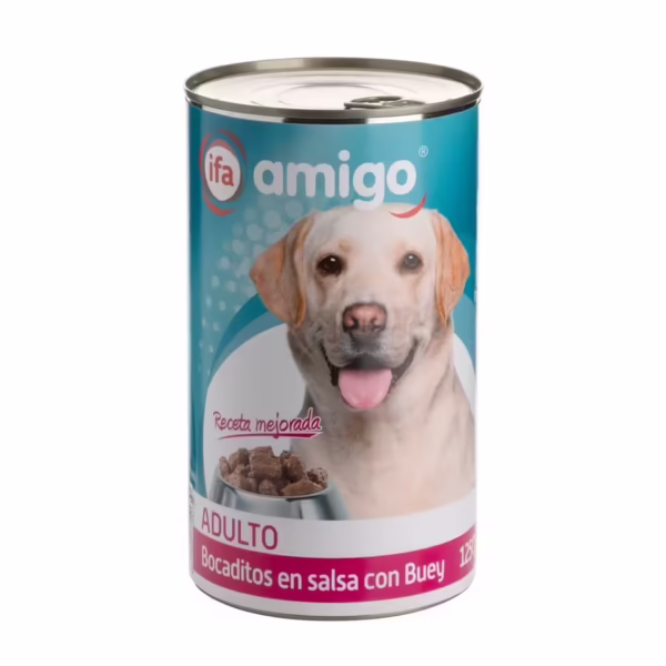 Alimento para Perro Adulto /Bocado Salsa de Buey (Ifa Amigo) 1250 g