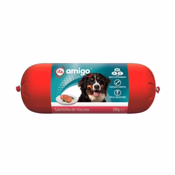 Alimento para Perro /Salchicha de Res (Ifa Amigo) 1 Kg