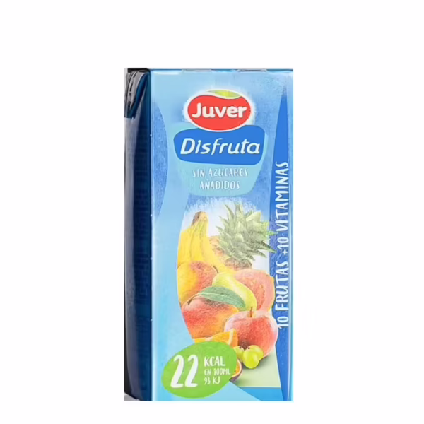 Zumo Distruta 10 Frutas + 10 Vitaminas (Juver) 200ml