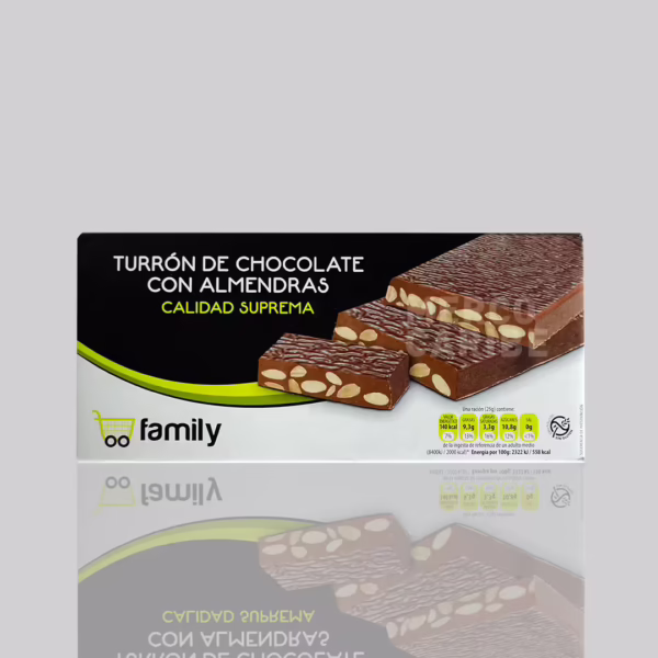 Turron de Chocolate con Almendra (Family) 200g