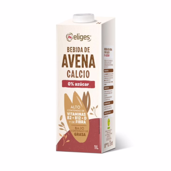 Bebida de Avena c/ Calcio 0% Azúcar (Ifa Eliges) 1L