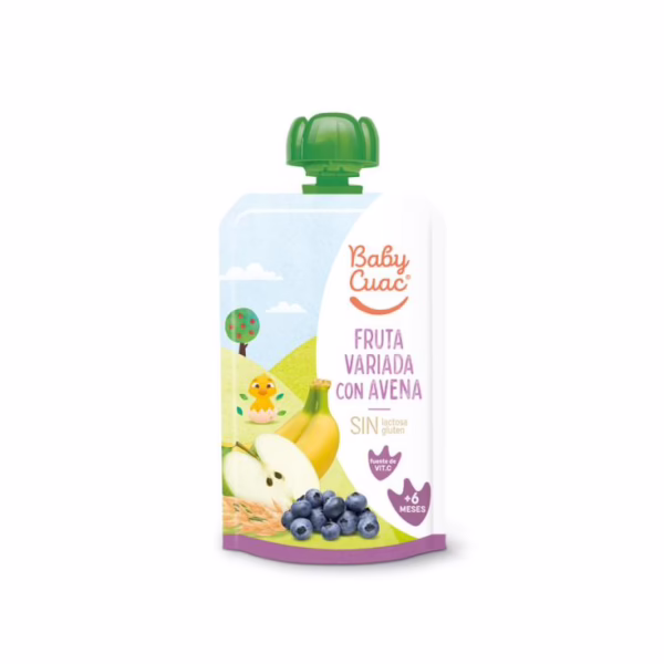 Alimento Infantil Frutas Variadads y Avena (Baby Cuac) 120g