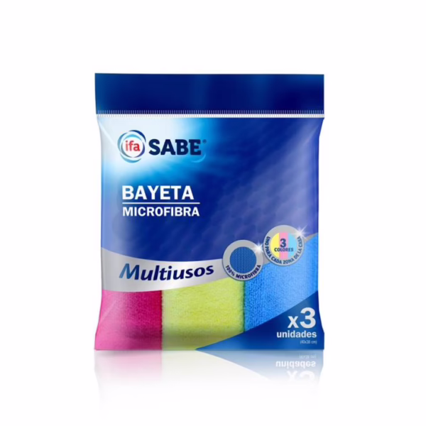 Bayeta Microfibra Multiusos (Ifa Sabe) Pack 3ud.