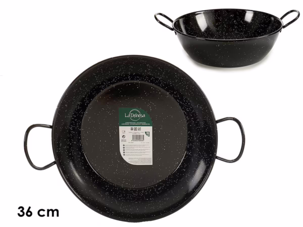 Sartén Honda Esmaltada con Asas (La Dehesa) 36 cm