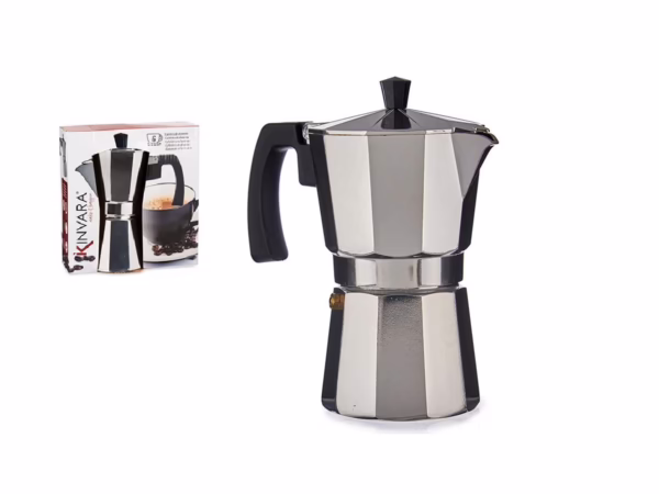 Cafetera Aluminio 6 Tazas Con Asa (Kinvara)