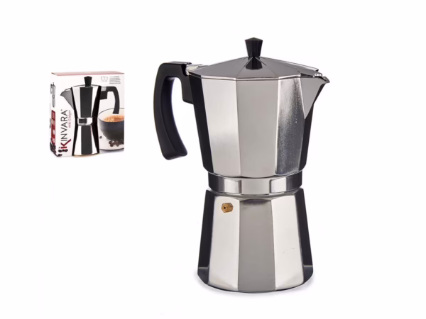 Cafetera Aluminio 12 Tazas con Asa (Kinvara)
