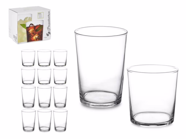 Vasos Bistro Pinta Set 12ud. (Pasabahce) 6ud.x380ml y 6ud.x510ml