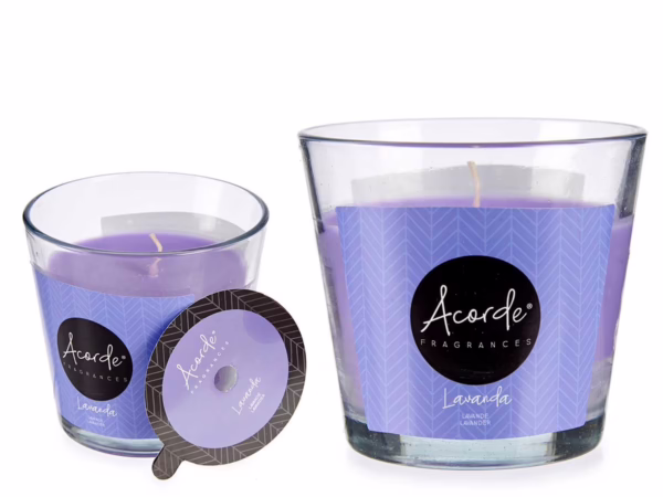 Vela Vaso Lavanda (Acorde) 28 Horas