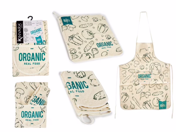 Delantal y Paño Cocina Rizo Organic (Kinvara)