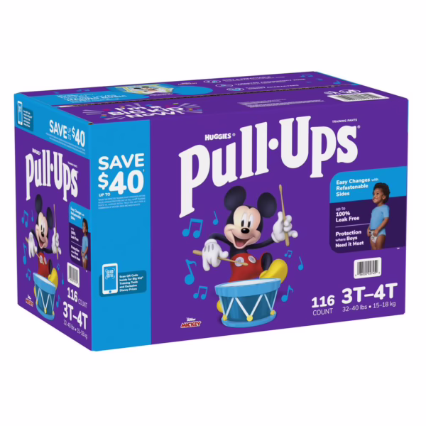 Pañal 3T/4T 32 - 40Lb / 15 - 18Kg Mickey (Huggies) Pull.Ups 116ud.