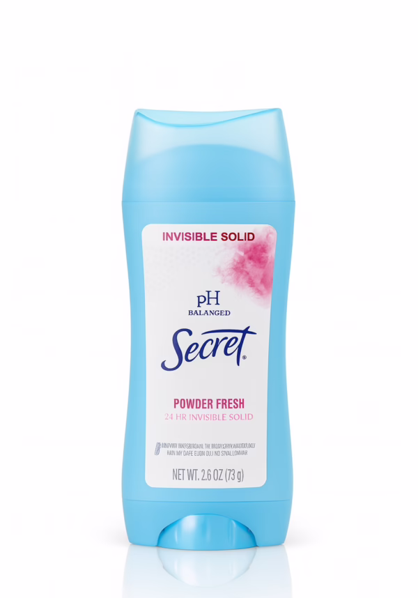 Desodorante Powder Fresh 24h Invisible Solid (Secret) 2.6oz 73g