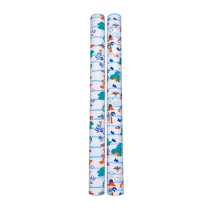 Rollo papel regalo nubes y dinosaurio (AR) 70×200 cm