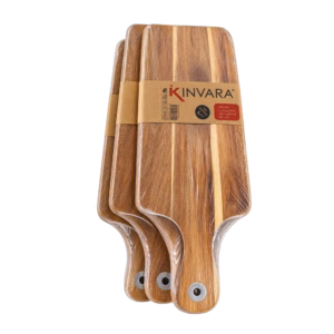 Tabla cortar de madera borde blanco (Kinvara) 45 cm