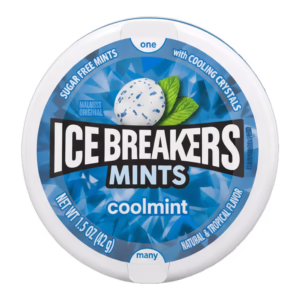 Chicle sin azúcar menta - mints coolmint (Ice Breakers) 1.5 oz 42 g